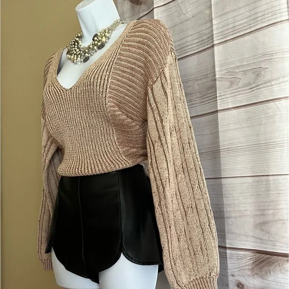 Free People When It Rains Sweater NWT - Picture 13 of 16